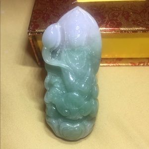 Myanmar natural jade pendant